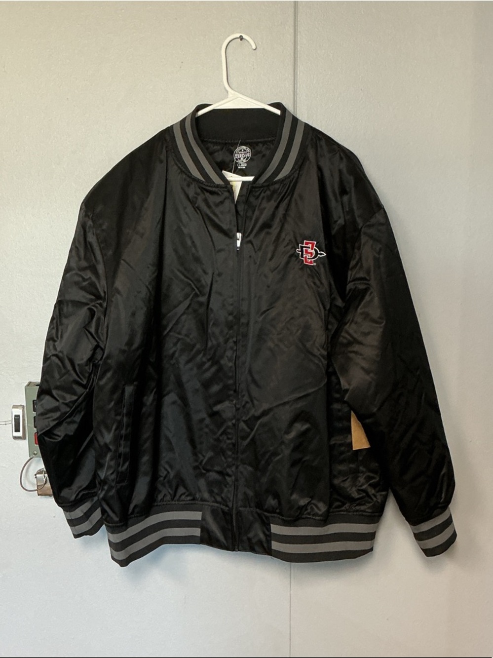 Rivalry Threads San Diego State Aztecs Satin Bomber Jacket
